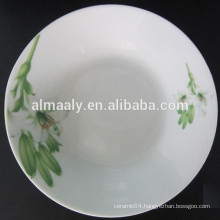 ceramic soup plate with big and small decal